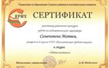 Сертификат Семенович 001